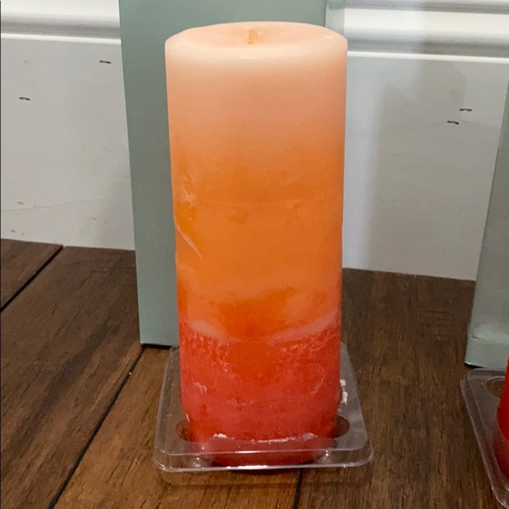 PartyLite Vanilla Peach Pillar
